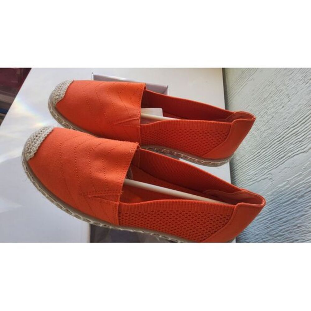 Women's Flats Shoes,Breathable  Flats, Slip on Shoes.  Orange Red.‎ Size 6 - Picture 7 of 11